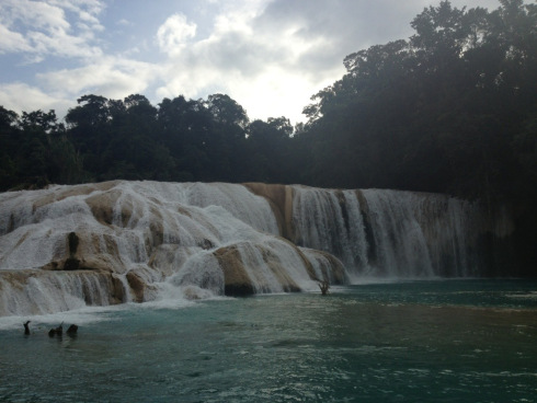 Cataratas de Agua Azul, Blue waterfalls in Chiapas